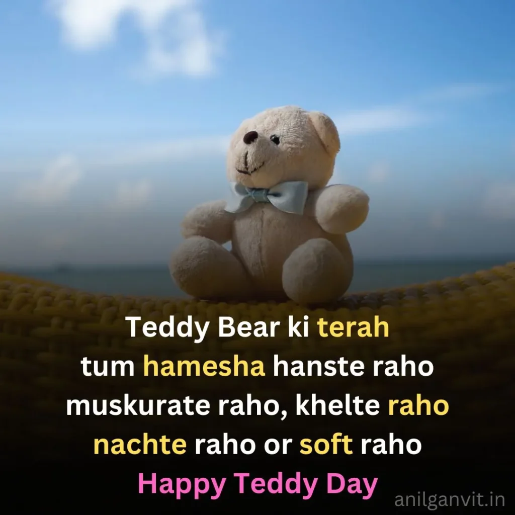 Happy Teddy day shayari in English