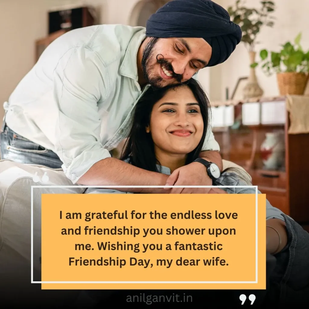 Friendship day Wishes for wife
