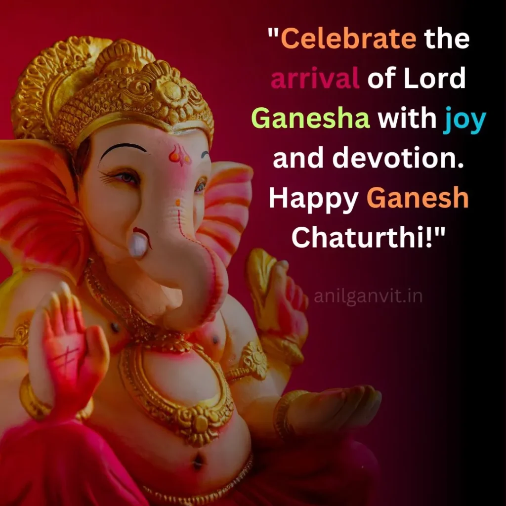 Ganesh chaturthi wishes images in english with quotes
