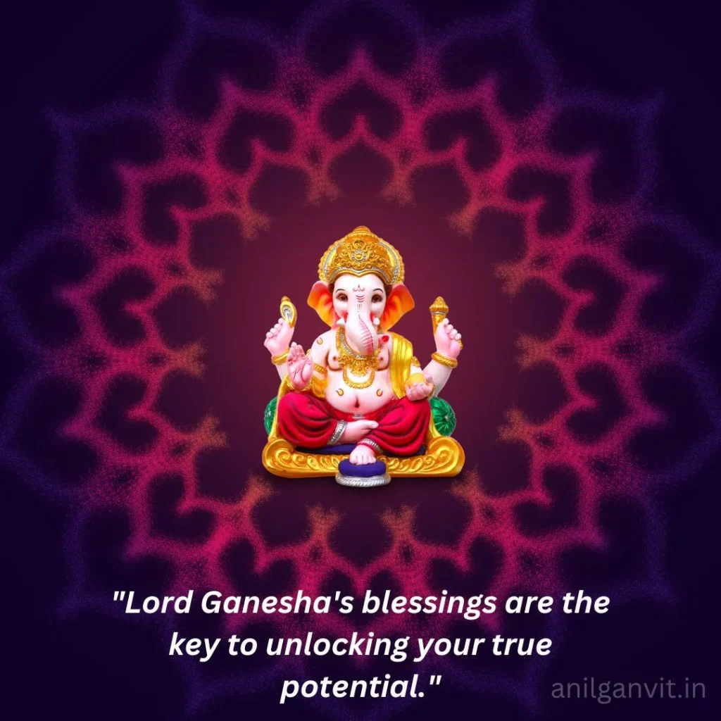 Lord Ganesha Blessing Quotes in English