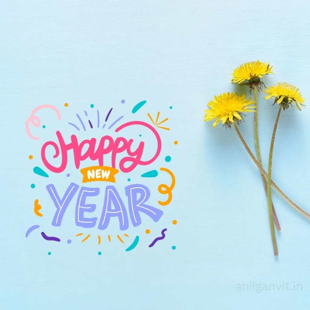 Happy New Year Wishes With Flowers Images 2024 new year wishes